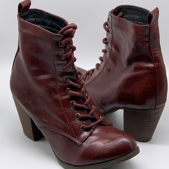 chelsea crew Shoes - Chelsea Crew Detour Burgundy Lace Up Ankle Boot